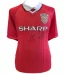 TM-01637 Manchester United F.C. Solskjaer & Sheringham Signed 1999 Replica Football Shirt